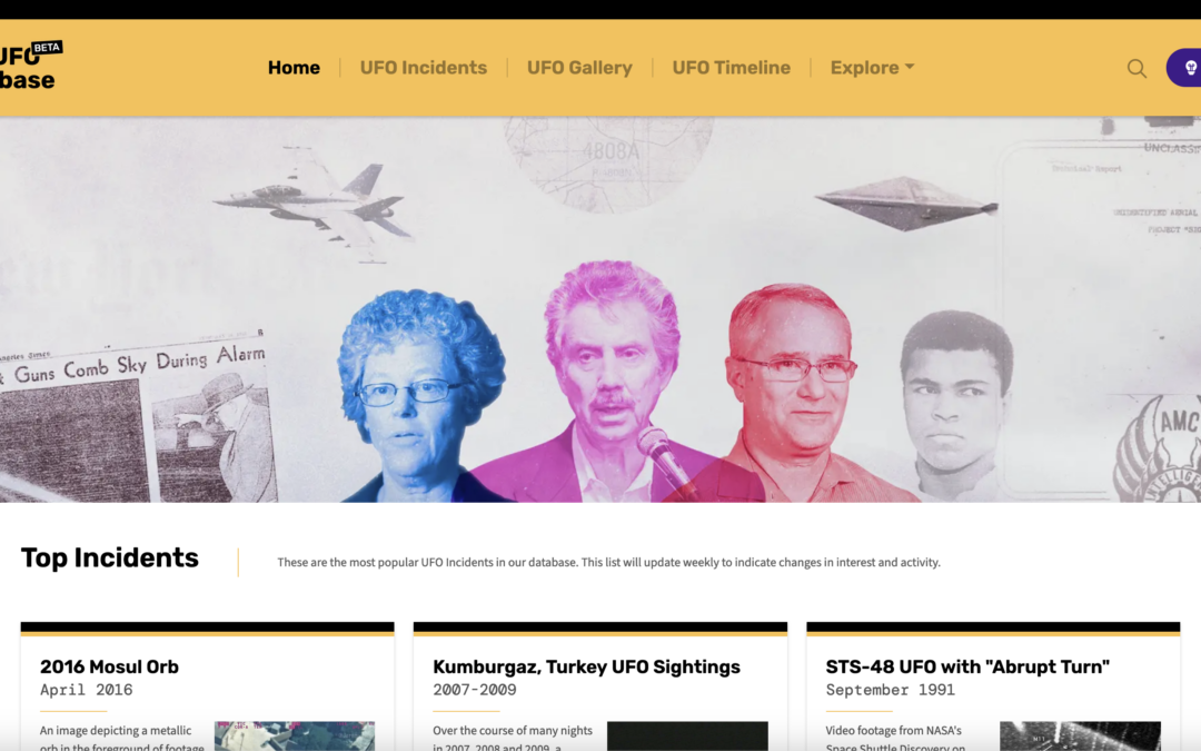 The UFO Database Streenshot